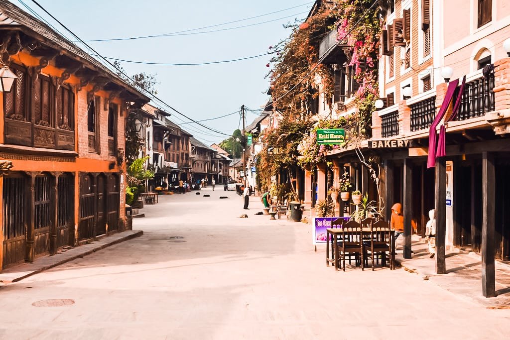 Main street,  Bandipur Town