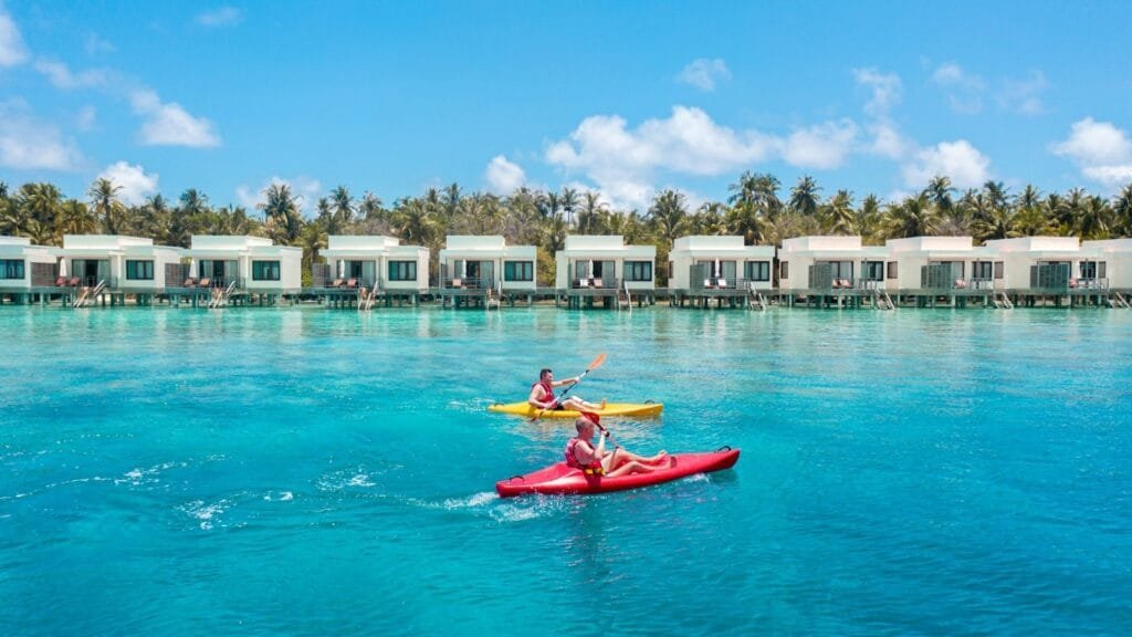 Kayaking is a peaceful things to do in Maldives