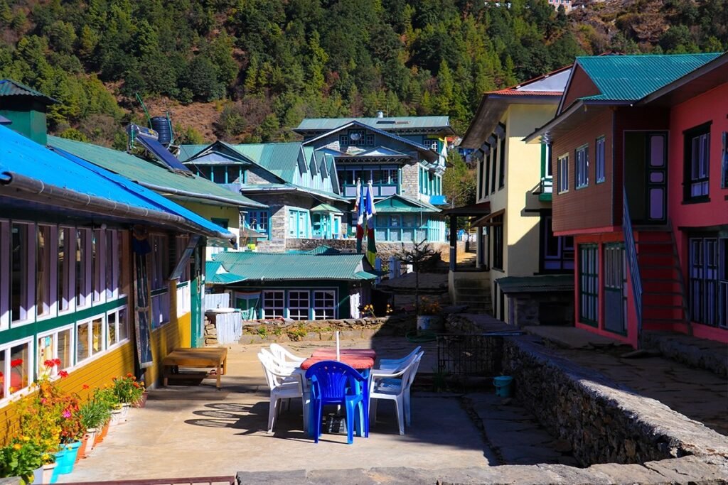 Phakding on the way to Namche Bazaar