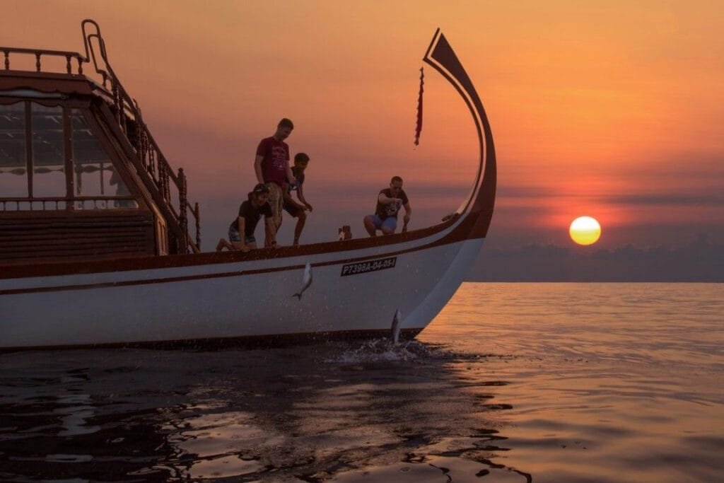 Sunset Fishing in Dhigurah